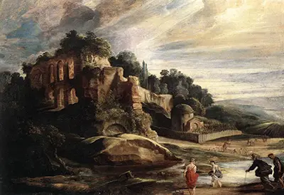 Landscape with the Ruins of Mount Palatine in Rome Peter Paul Rubens